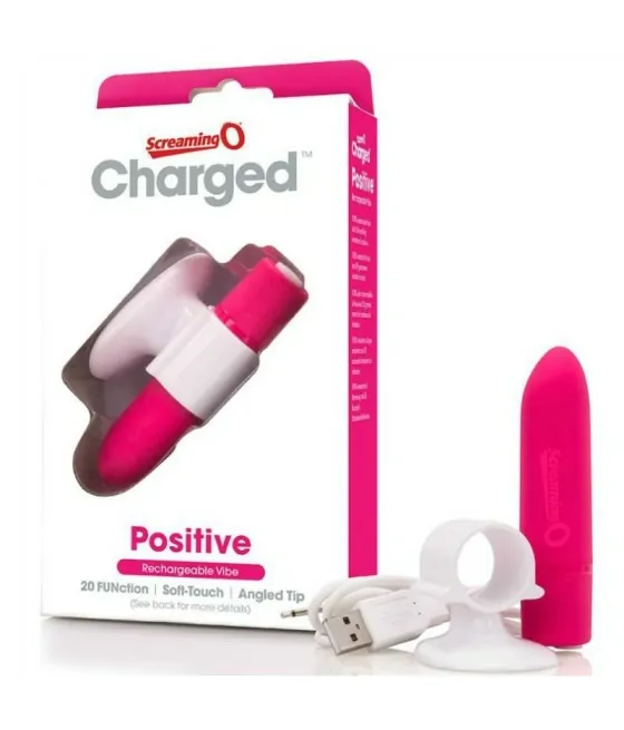 SCREAMING O - MASSEUR RECHARGEABLE POSITIVE ROSE