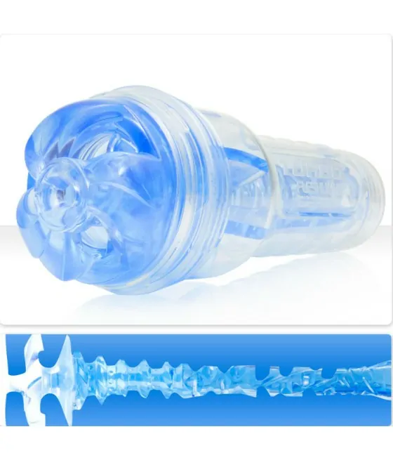 Masturbateur Fleshlight Turbo Thrust transparent et bleu