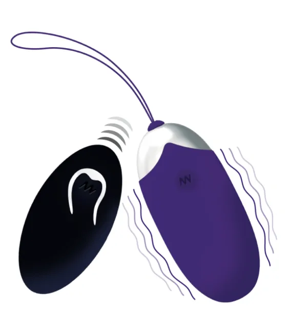 Oeuf vibrant Flippy II intense avec télécommande - violet