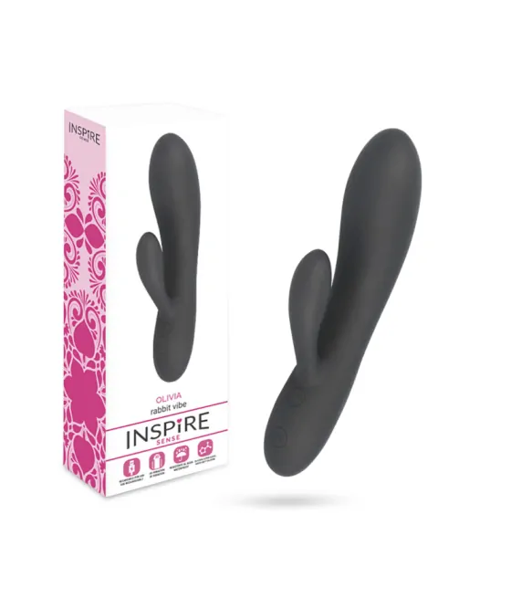 Vibromasseur lapin Olivia noir - stimulation intense