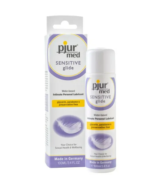 PJUR - MED LUBRIFIANT BASE D'EAU SENSITIVE GLIDE 100 ML