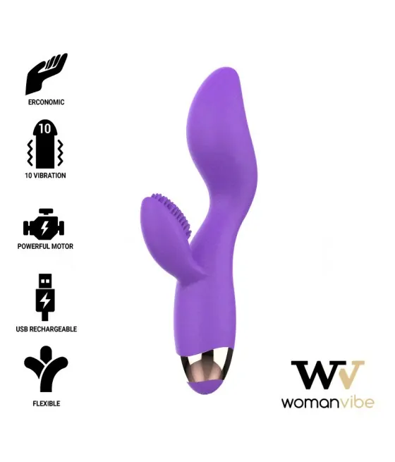 Womanvibe Donna - Vibromasseur en silicone rechargeable