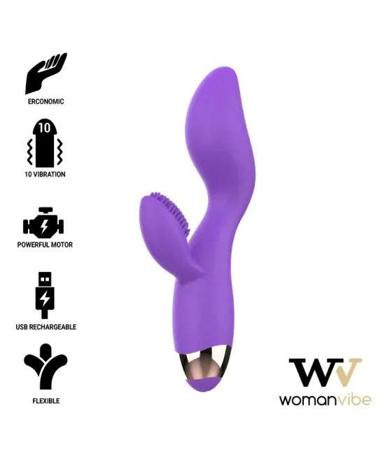 WOMANVIBE - VIBRATEUR EN SILICONE RECHARGEABLE DONNA