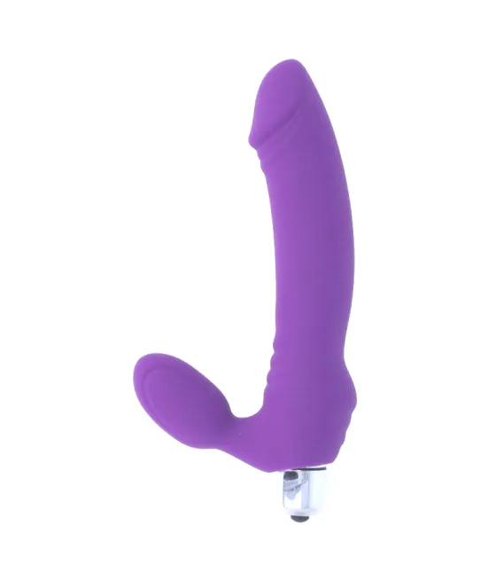 Vibromasseur violet intense à sept vitesses en silicone