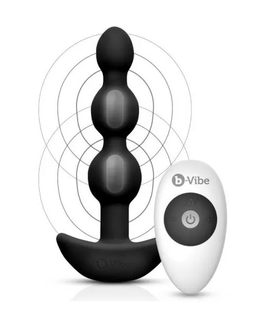 B-VIBE - TRIPLET ANAL TÉLÉCOMMANDE BILLES NOIRES