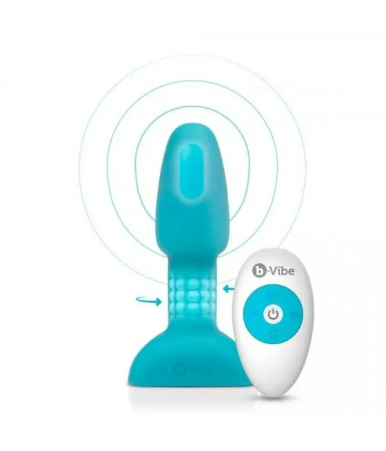 B-VIBE - RIMMING TÉLÉCOMMANDE PLUG ANAL PETITE TEAL