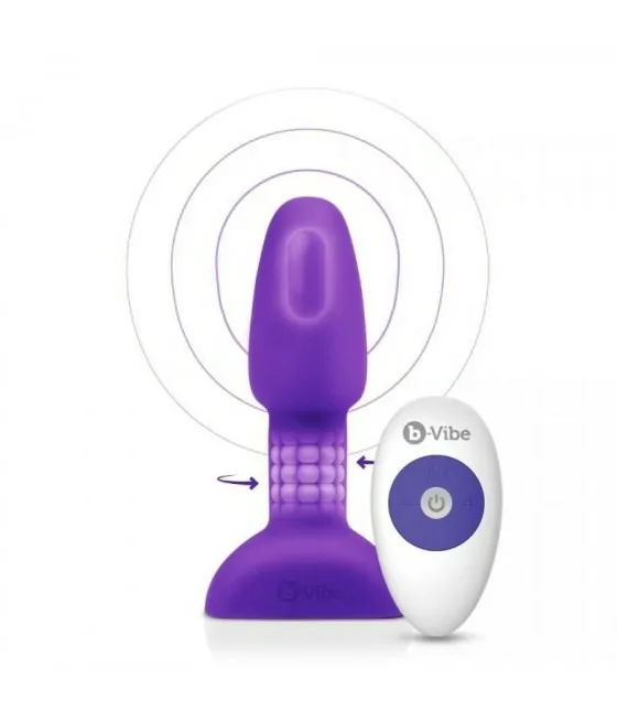 B-VIBE - RIMMING TÉLÉCOMMANDE PLUG ANAL PETITE LILAS