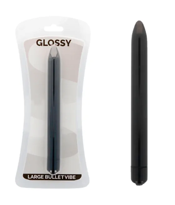 GLOSSY - VIBRATEUR SLIM NOIR