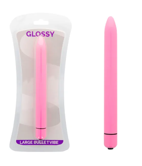 GLOSSY - VIBRATEUR SLIM DEEP ROSE