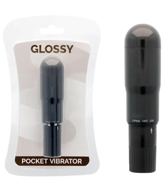 GLOSSY - VIBRATEUR DE POCHE NOIR