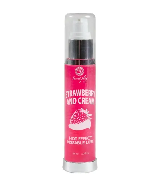 SECRETPLAY - LUBRIFIANT 2-1 EFFET CHALEUR FRAISE  CRÈME 50 ML