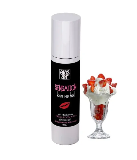 Lubrifiant naturel fraise à la crème 50ml