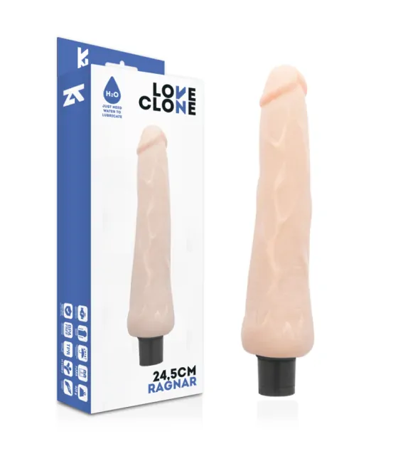 LOVECLONE - VIBRATEUR AUTOLUBRIFIANT RAGNAR 24.5 CM -O- 3.5 CM