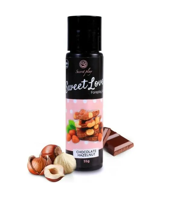 SECRETPLAY - GEL SWEET LOVE CHOCOLAT A LA NOISETTE 60 ML