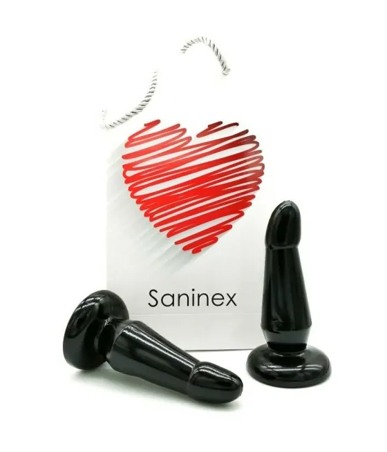 Plug anal noir Saninex Devotion