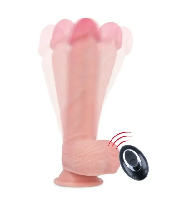 Vibromasseur RockArmy avec télécommande - silicone liquide premium 20,5 cm