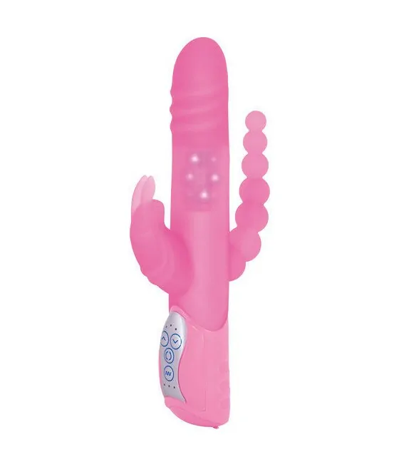 Vibromasseur triple stimulation rose E Rabbit Triple Play