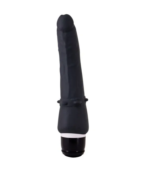 Vibrateur rechargeable noir 20cm - Sevencreations