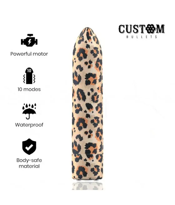 CUSTOM BULLETS - RECHARGEABLE LEOPARD 10 INTENSITIES