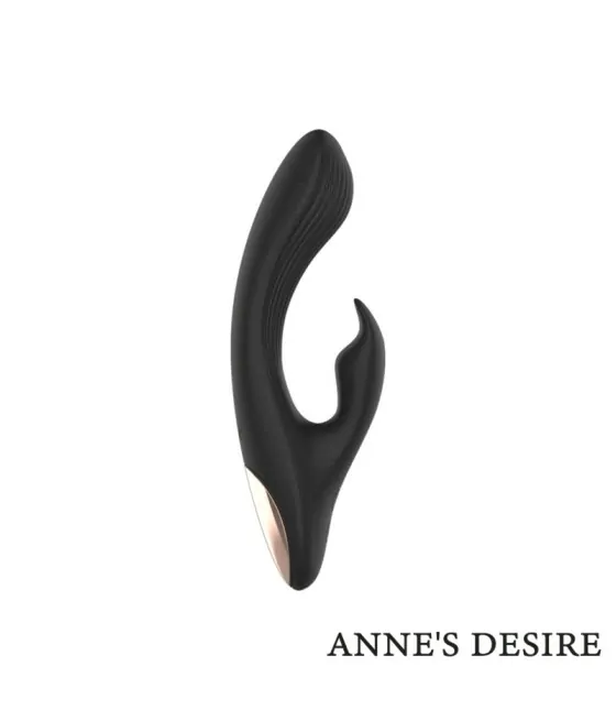 Vibromasseur lapin Anne's Desire noir/or - sans fil