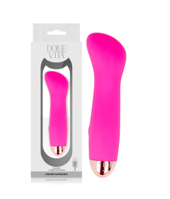 DOLCE VITA - VIBRATEUR RECHARGEABLE ONE ROSE 7 VITESSES