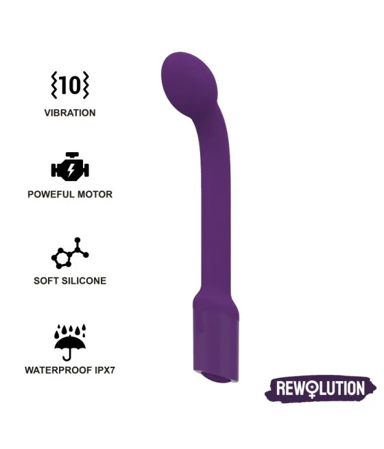 REWOLUTION - REWOFLEX VIBRATEUR STIMULATEUR DE POINT G FLEXIBLE