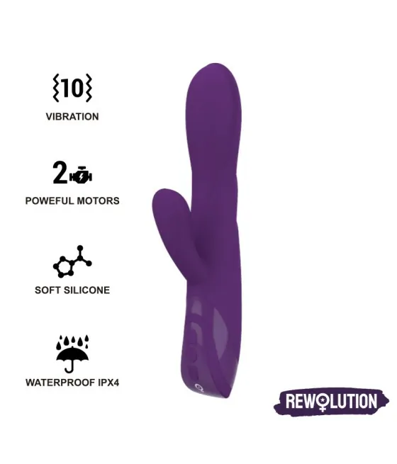 REWOLUTION - REWORABBIT VIBRATEUR FLEXIBLE AVEC LAPIN