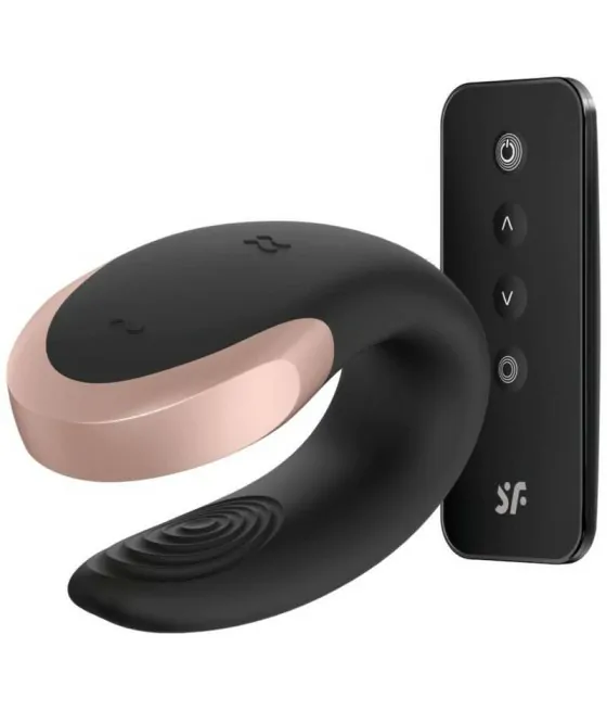 SATISFYER - VIBRATEUR DOUBLE LOVE LUXURY PARTNER NOIR