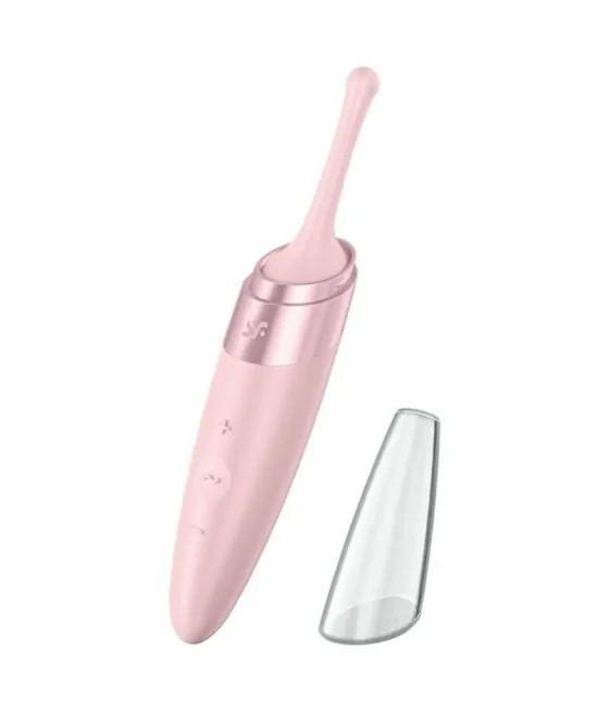 SATISFYER - VIBRATEUR  POINTE DE CLIT TWIRLING DELIGHT ROSE