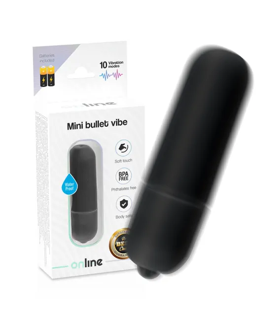 Mini vibromasseur bullet noir en ligne