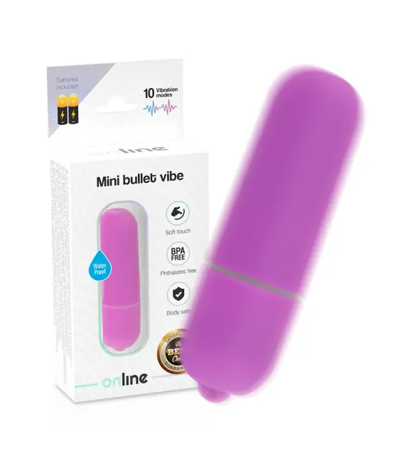 Mini vibromasseur bullet violet en ligne