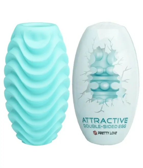 PRETTY LOVE - OEUF MASTURBATEUR DOUBLE FACE TURQUOISE