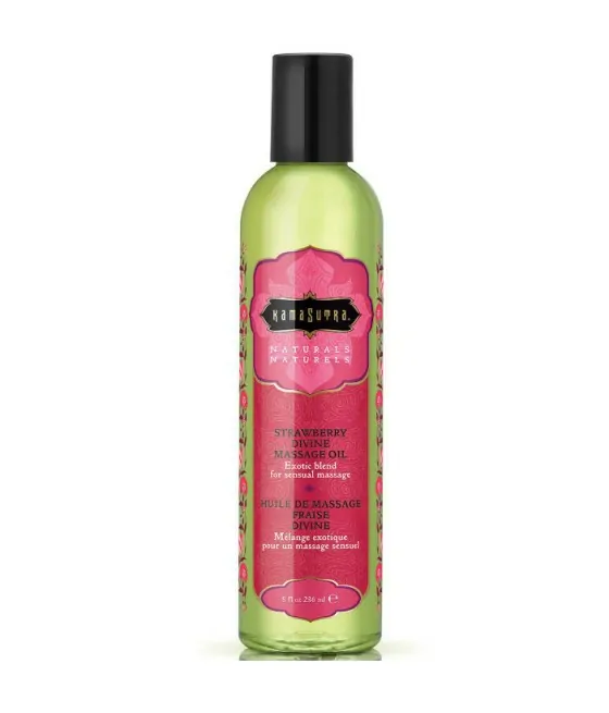 KAMASUTRA - HUILE DE MASSAGE DIVINE FRAISE NATURALS 236ML