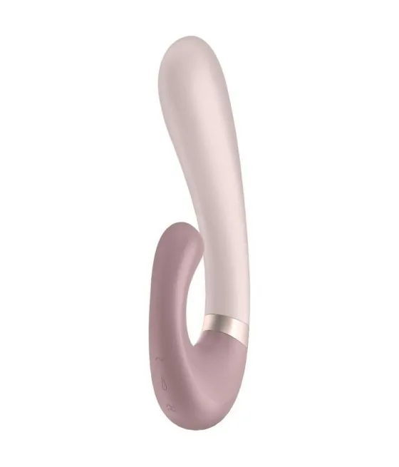 SATISFYER - APPLICATION HEAT WAVE VIBRATEUR BLANC