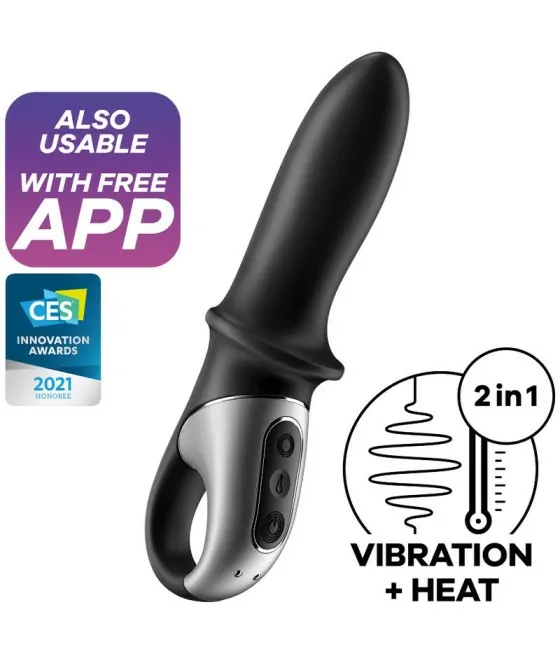 SATISFYER - APPLICATION DE VIBRATEUR ANAL HOT PASSION NOIR