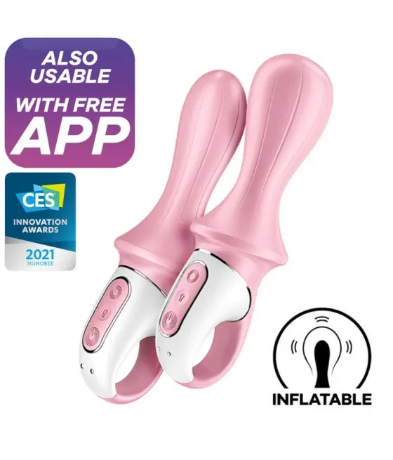 Vibrateur anal gonflable Satisfyer Air Pump Booty 5+ - Rose