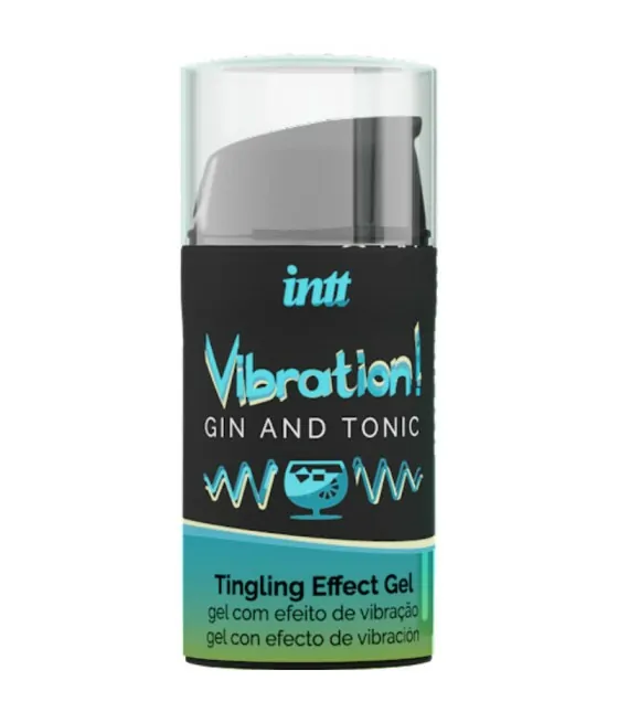 Stimulant intime liquide gel vibrant Gin Tonic 15ml intt