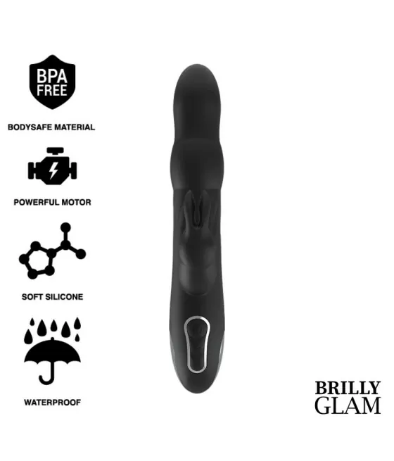 VIBRATEUR ET ROTATEUR BRILLY GLAM MOEBIUS RABBIT COMPATIBLE AVEC LA TECHNOLOGIE SANS FIL WATCHME