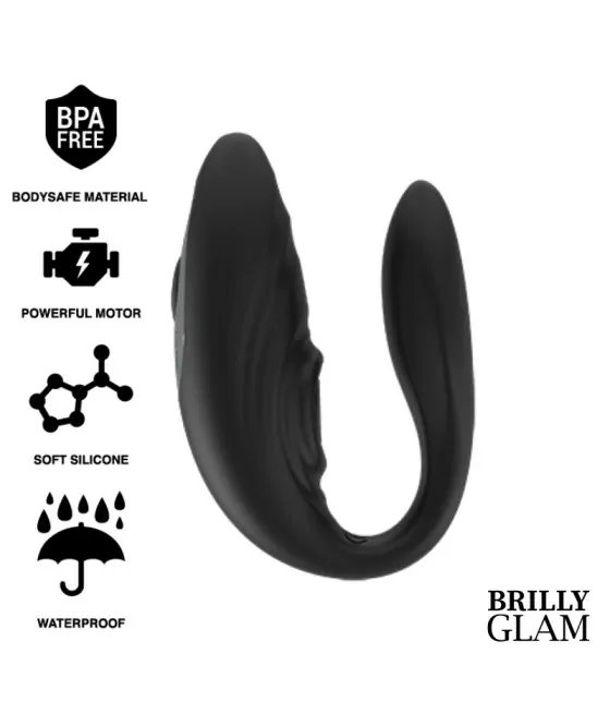 BRILLY GLAM- COUPLE TÉLÉCOMMANDE À IMPULSIONS ET VIBRANTES