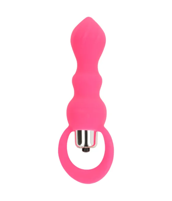 OHMAMA - STIMULATEUR ANAL AVEC VIBRATION 9 CM ROSE