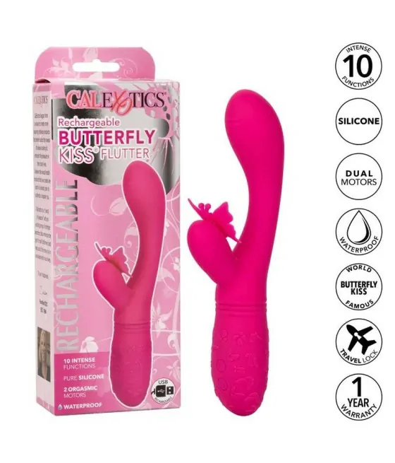 Vibromasseur papillon rose Butterfly Kiss Flutter