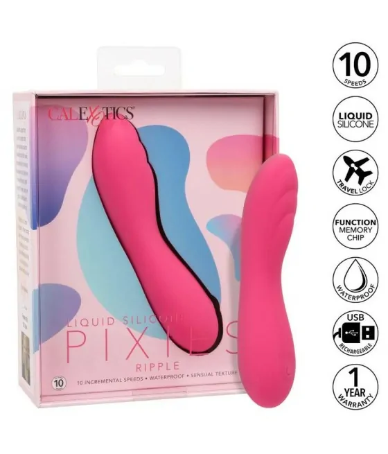 Vibromasseur Pixies ondulation rose