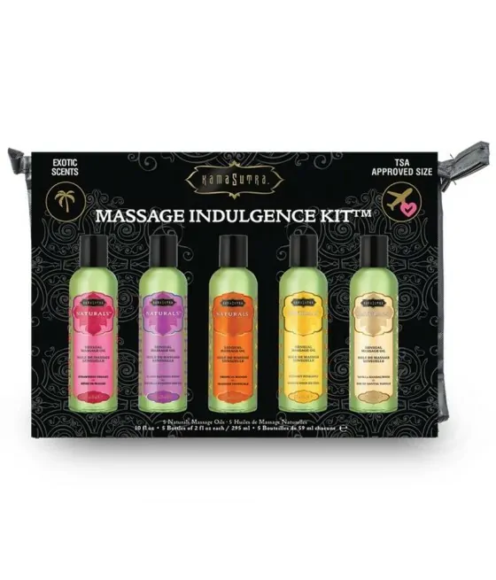 KAMASUTRA - KIT HUILE DE MASSAGE INDULGENCE