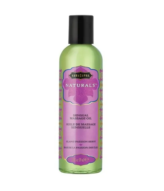 KAMASUTRA - HUILE DE MASSAGE NATURELLE BAIE DE LA PASSION DE LÎLE 59 ML