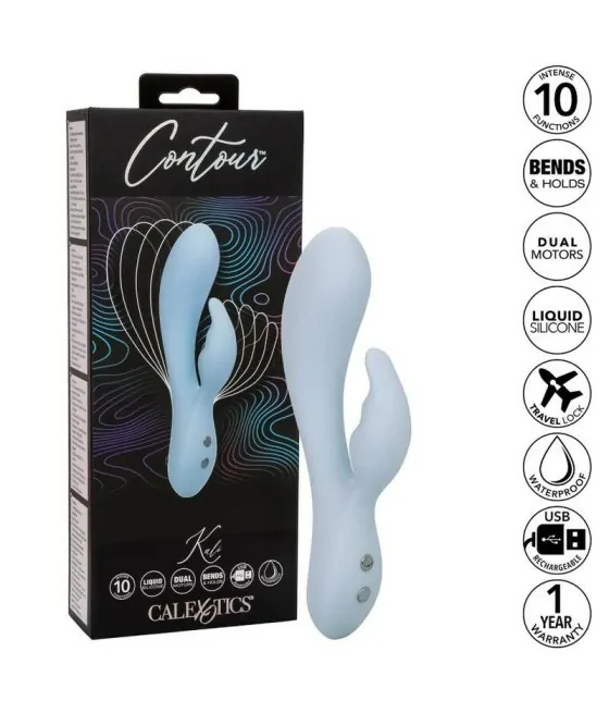 Contour Kali - stimulateur clitoridien bleu