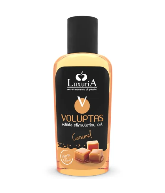 INTIMATELINE LUXURIA - VOLUPTAS GEL DE MASSAGE COMESTIBLE EFFET CHAUFFANT - CARAMEL 100 ML