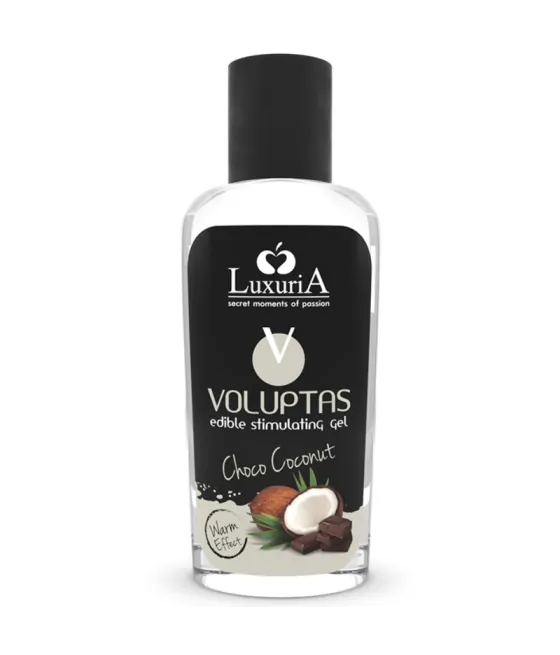 INTIMATELINE LUXURIA - VOLUPTAS GEL DE MASSAGE COMESTIBLE EFFET CHAUFFANT - NOIX DE COCO ET CRÈME 100 ML