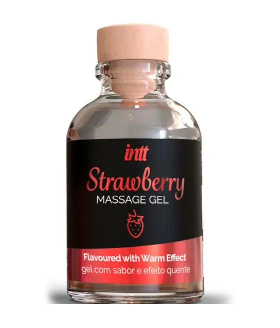 INTT MASSAGE  ORAL SEX - GEL DE MASSAGE EFFET CHAUD SAVEUR FRAISE