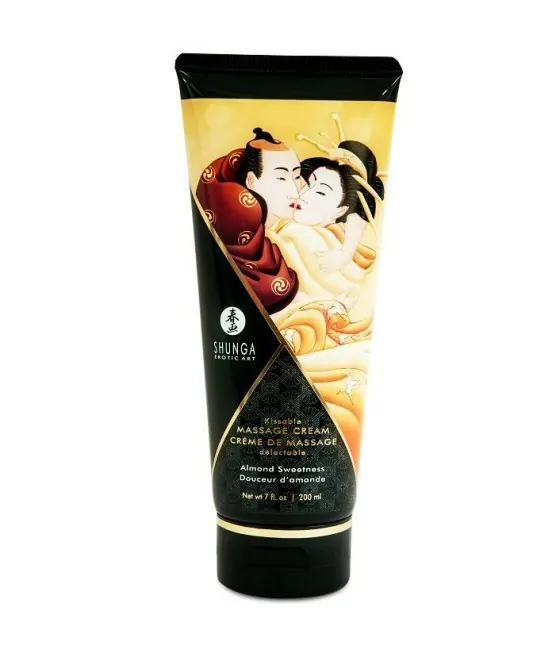 SHUNGA - CRÈME DE MASSAGE AUX AMANDES DOUCES 200 ML