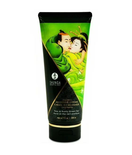 SHUNGA - CRÈME DE MASSAGE POIRE  THÉ VERT 200 ML